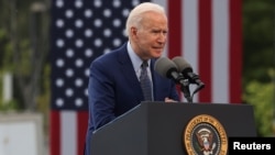 Tổng thống Hoa Kỳ Joe Biden phát biểu tại bang Georgia hôm 29/4/2021.