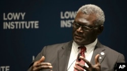 Thủ tướng Quần đảo Solomon, Manasseh Sogavare.