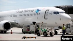 Một chiếc máy bay của hãng hàng không quốc gia Garuda Indonesia. 