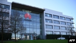 Trụ sở Huawei tại London (ảnh chụp ngày 28/1/2020)