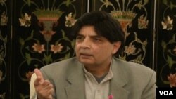 Chaudhry Nisar Ali Khan Interior Minister