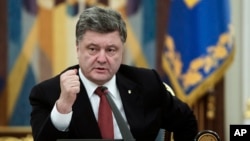 Tổng thống Ukraine Petro Poroshenko.