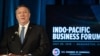 Bộ trưởng Ngoại giao Mỹ Mike Pompeo tại Diễn đàn Doanh nghiệp Ấn Độ-Thái Bình Dương đầu tiên được tổ chức ở Washington, DC, hôm 30/7/2018. Diễn đàn thường niên lần 3 sẽ được tổ chức tại Hà Nội vào tháng 10/2020.