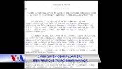 Chính quyền Obama loan báo biện pháp chế tài mới nhắm vào Nga