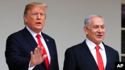 TT Donald Trump và Thủ tướng Israel Benjamin Netanyahu.