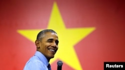 Ông Barack Obama trong chuyến thăm Việt Nam năm 2016.