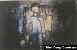 Bức tranh "Mùa Thu Tuổi Nhỏ" năm 1962 của Trịnh Cung