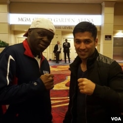 M. Waseem and Jeff Mayweather in Las Vegas