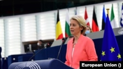 Chủ tịch ủy ban châu Âu Ursula von der Leyen.