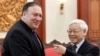 Ông Trọng tiếp ngoại trưởng Hoa Kỳ, Mike Pompeo, tại Hà Nội, hồi tháng Bảy, 2018.