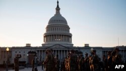 Vệ binh Quốc gia được huy động tới Điện Capitol, Washington, DC., ngày 12/1/2021.