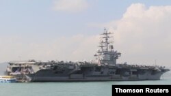 Hàng không mẫu hạm USS Ronald Reagan hiện đang đến gần Đài Loan